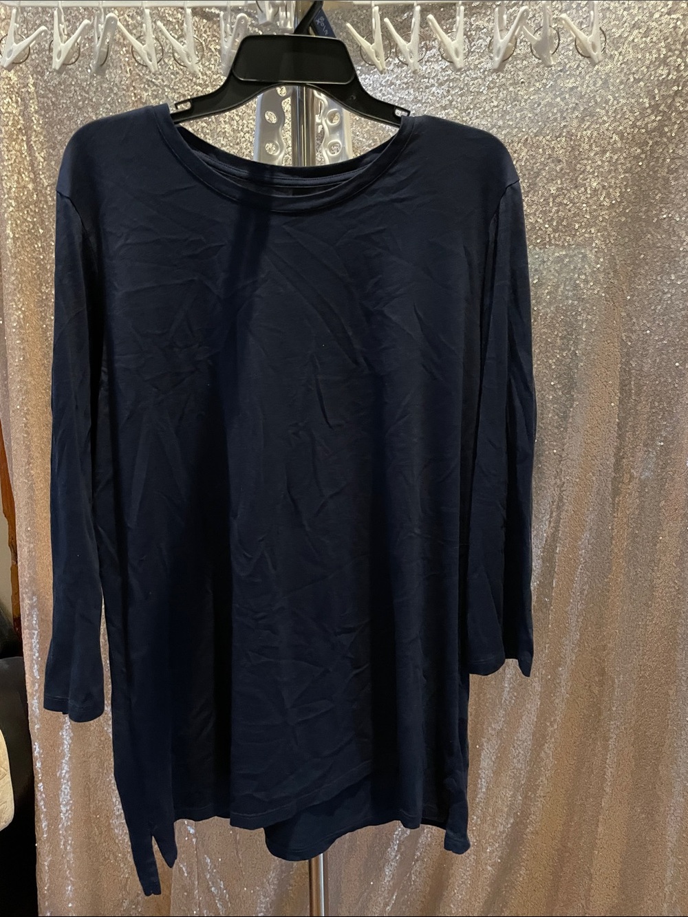Lands' End Navy Crewneck Tee